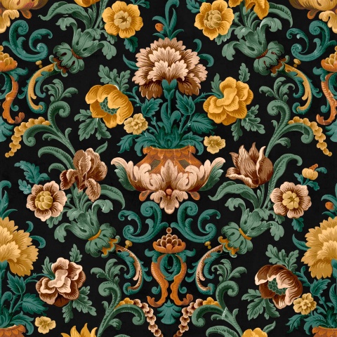 Tapet Aranjuez Damask, Onyx, Coordonne, 5mp / rola - Img 2