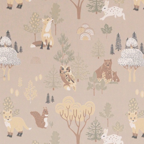 Tapet Deep Forest, Soft Beige, Majvillan - Img 2