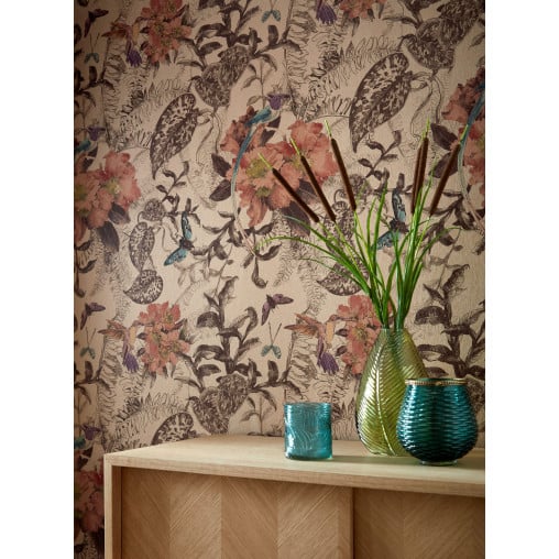 Tapet Hedgerow, Copper Luxury Feature, 1838 Wallcoverings, 5.3mp / rola