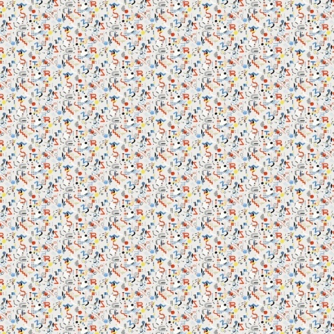 Tapet lavabil Funny Shapes, White, TresTintas 5mp / rola - Img 3