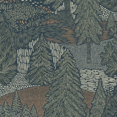 Tapet lavabil, Northern Forest 4701, 5.3mp / rola - Img 2