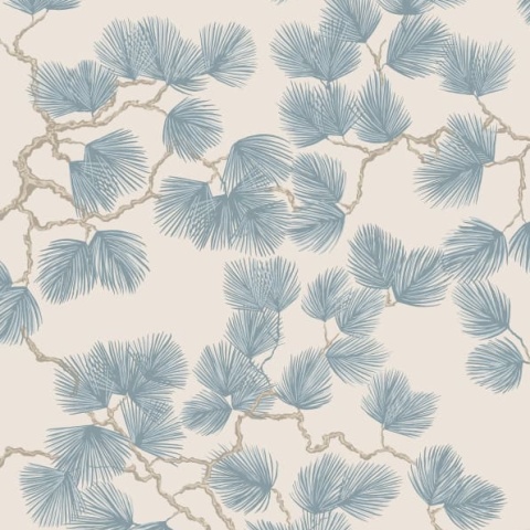 Tapet lavabil, Pine, Misty Blue, Sandberg, 5.3mp / rola - Img 2