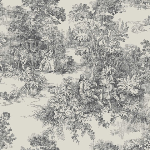 Tapet lavabil, Toile de Jouy 7766, 5.3mp / rola - Img 2