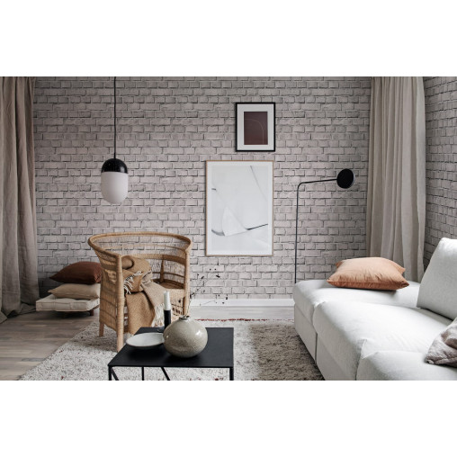 Tapet personalizabil Bricks, Ash, Rebel Walls, 5 mp / rola