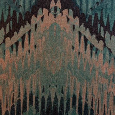 Tapet, Reflections, Jade Green Luxury Geometric, 1838 Wallcoverings, 6.5mp / rola - Img 2