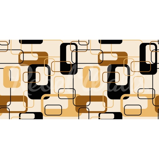 Tapet Retro Squares, Brown, Rebel Walls - Img 2