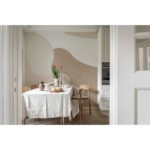 Tapet Soft Forms, Beige, Rebel Walls