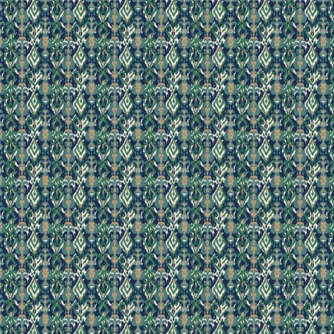 Tapet Uzbek, Green, Coordonne 5mp / rola - Img 3