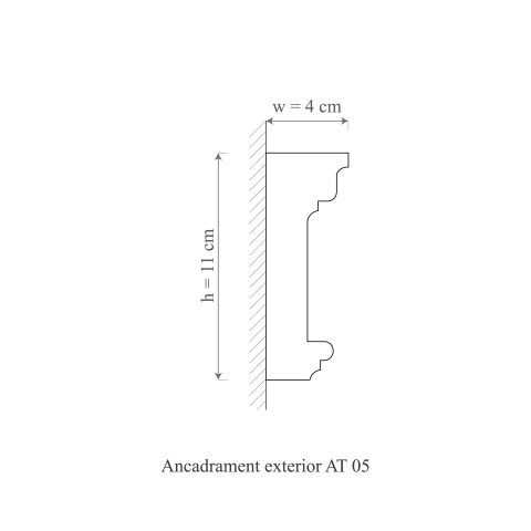 Ancadrament exterior AT05A-11x4x200cm - Img 2