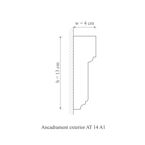 Ancadrament exterior AT14A-13x4x200cm - Img 2
