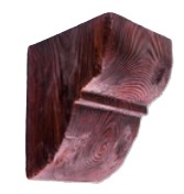 Consola decorativa din poliuretan, rosu, rustic, EQ017R - 9x6x10 cm