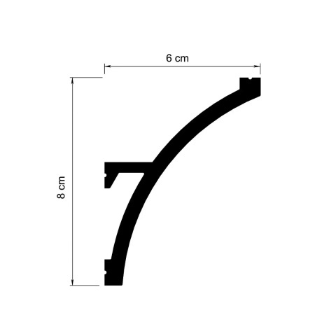 Cornisa polimer rigid KH921-8x6x200 cm - Img 2