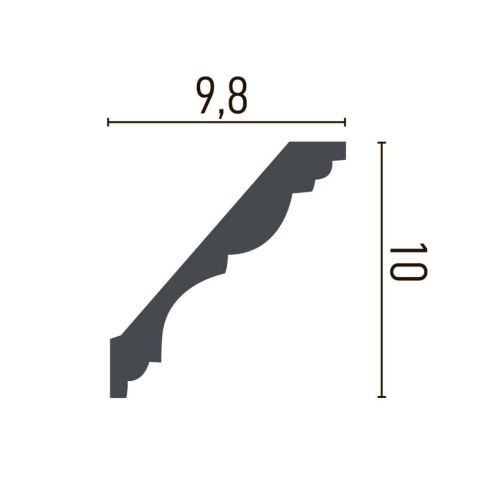 Cornisa poliuretan P802 - 10x9.8x200 cm - Img 2