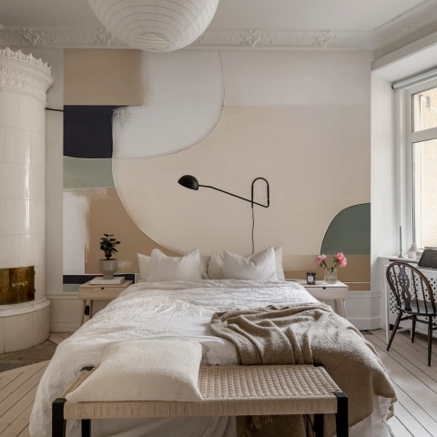 Fototapet, Abstract Shapes, Pastel, Rebel Walls