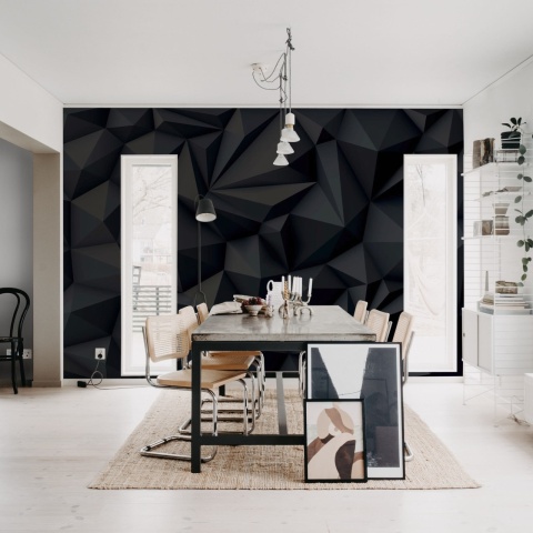 Fototapet, Acoustic Panel, Black, Rebel Walls