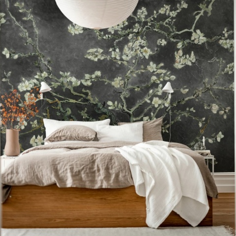Fototapet, Almond Blossom, Black, Rebel Walls - Img 3