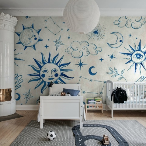 Fototapet, Astrology, Blue, Rebel Walls