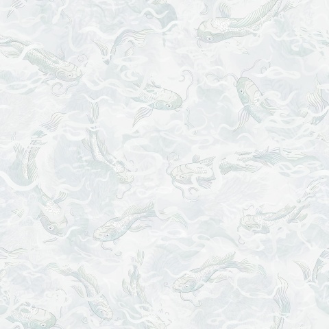 Fototapet, Atlantis Fish, White, Rebel Walls - Img 2