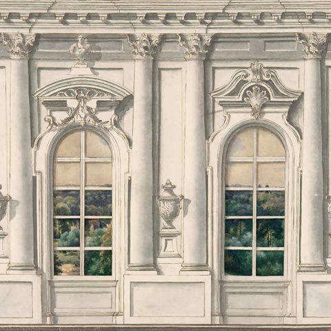 Fototapet, Ballroom Windows, Vintage, Rebel Walls - Img 2