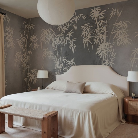 Fototapet, Bambusa, Gray, Rebel Walls