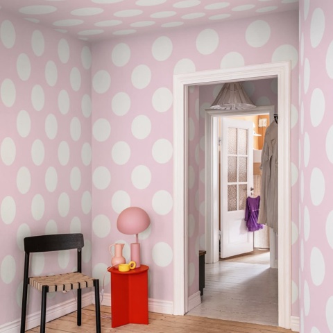 Fototapet, Big Dots, Pink, Rebel Walls - Img 4