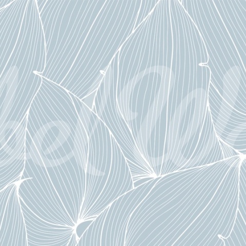 Fototapet, Big Leafs, Baby Blue, Rebel Walls - Img 2