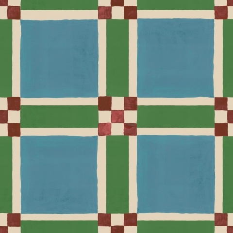 Fototapet, Bold Grid, Green, Rebel Walls - Img 2