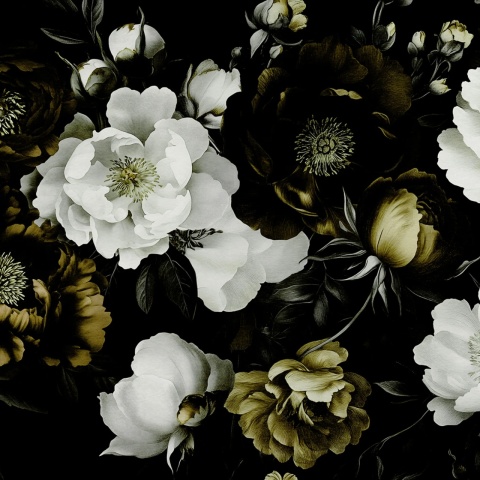 Fototapet, Bouquet of Roses, Yellow, Rebel Walls - Img 2