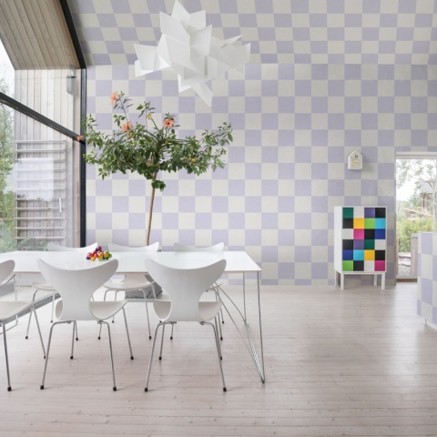 Fototapet, Chess, Lilac, Rebel Walls - Img 4