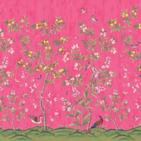 Fototapet, Chinoiserie Chic, Fuchsia, Rebel Walls - Img 5