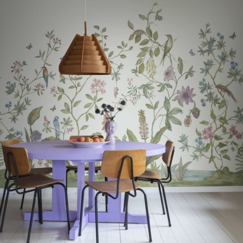Fototapet, Chinoiserie, White, Rebel Walls