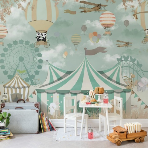 Fototapet, Circus Town, Pastel, Rebel Walls - Img 3