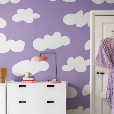 Fototapet, Cloudy, Lilac, Rebel Walls - Img 6