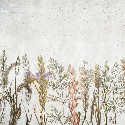 Fototapet, Concrete Meadow, Pastel, Rebel Walls - Img 2