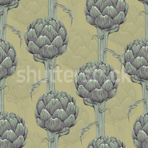 Fototapet, Cynara Grace, Soft Green, Rebel Walls - Img 2