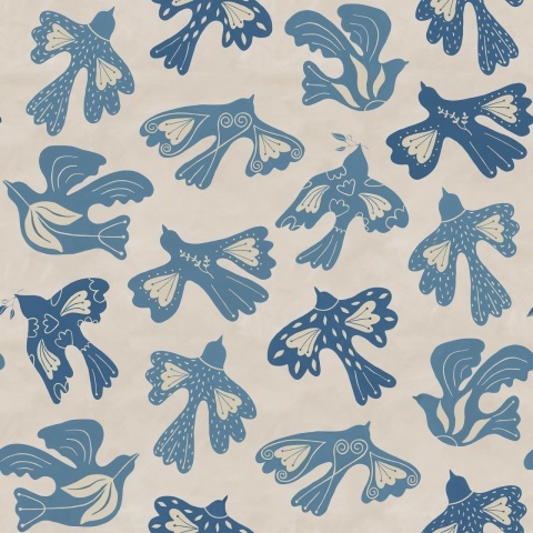 Fototapet, Dancing Wings, Light Blue, Rebel Walls - Img 2