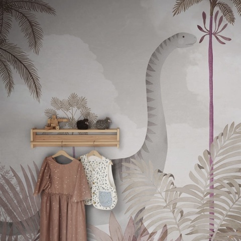 Fototapet, Dinosaur World, Pink, Rebel Walls - Img 3