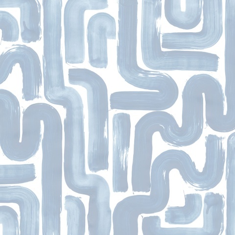 Fototapet, Drape Brush, Blue, Rebel Walls - Img 2