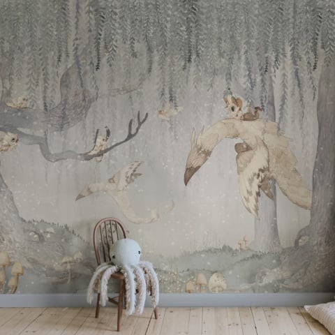 Fototapet, Dream Forest Boy, Blue Gray, Rebel Walls - Img 3