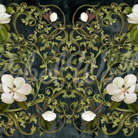 Fototapet, Fabulous Flowers, Green, Rebel Walls - Img 2