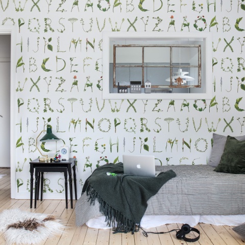 Fototapet, Floral Alphabet, Rebel Walls - Img 4