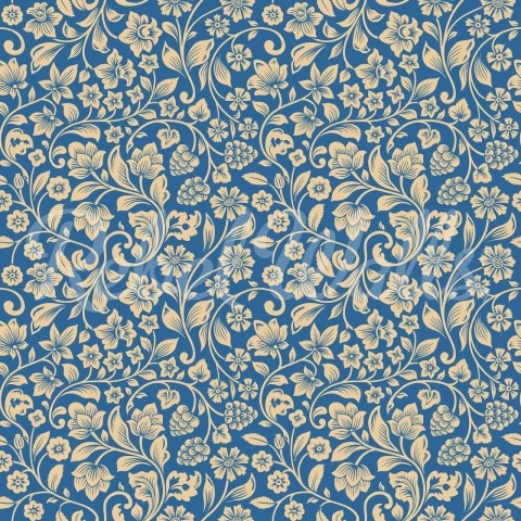 Fototapet, Floral Opulence, Blue, Rebel Walls - Img 2