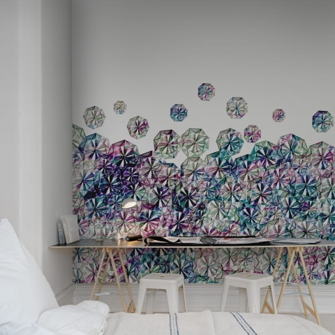 Fototapet, Florigami, Color, Rebel Walls - Img 3