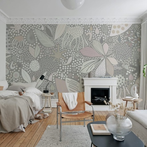 Fototapet, Flower Art, Pastel, Rebel Walls