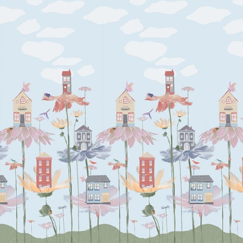 Fototapet Flower houses, VLAdiLA - Img 2