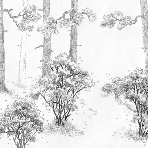 Fototapet, Forest Memories, Graphite, Rebel Walls - Img 2