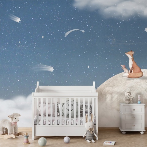 Fototapet Fox on the Moon - Blue, Oliver Robins - Img 3