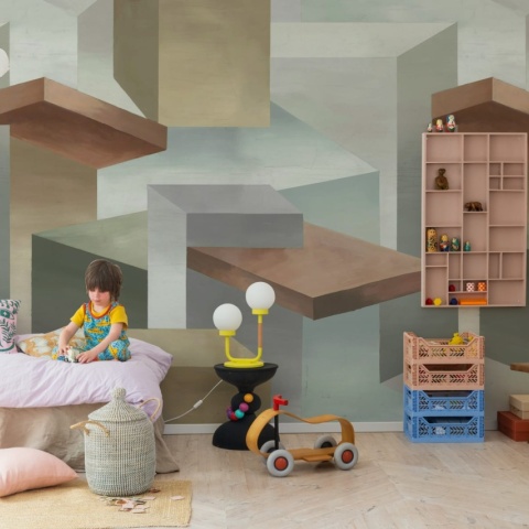 Fototapet, Geometrics, Beige, Rebel Walls