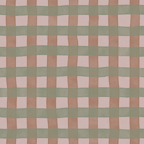 Fototapet, Gingham, Pink, Rebel Walls - Img 2