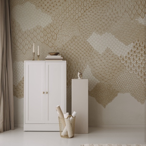 Fototapet, Golden Mountains, Sand, Rebel Walls - Img 3